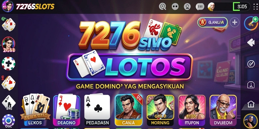 Tampilan gameplay Domino yang seru dan menantang di 7276SLOTS.