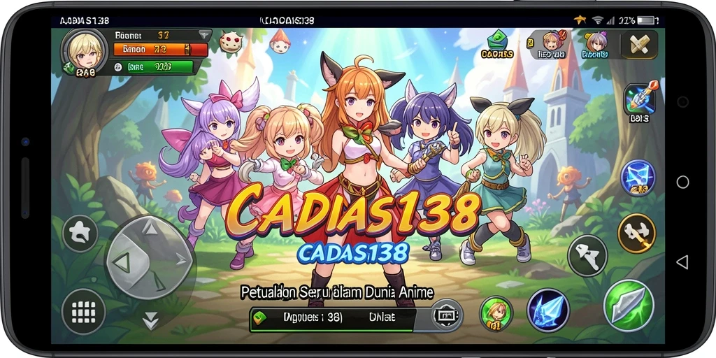Tampilan gameplay seru dalam dunia anime yang menawan.