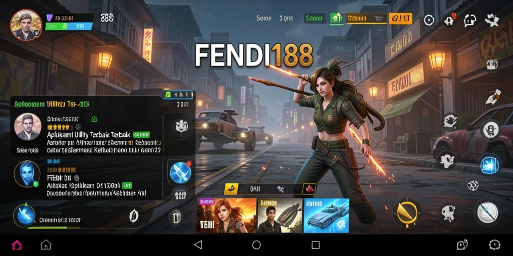 Screenshot utama FENDI188 menampilkan tampilan antarmuka pengguna yang sederhana.