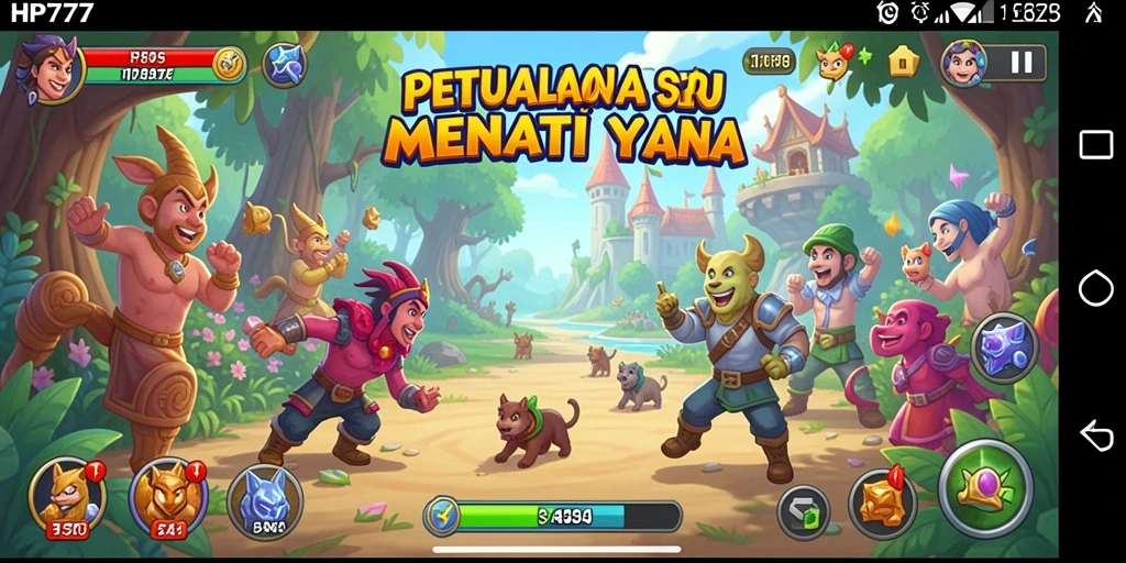 Tangkapan layar gameplay HP777 menampilkan aksi petualangan yang seru.