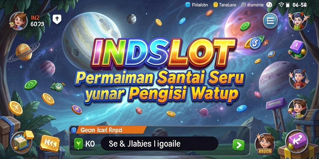 Tampilan gameplay INDSLOT yang seru dan penuh warna.