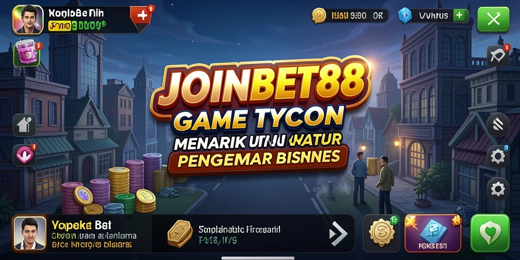 Screenshot gameplay JOINBET88 yang menampilkan manajemen bisnis.