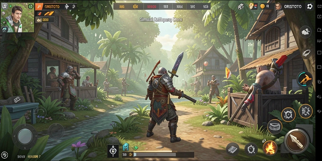 Screenshot utama ORISTOTO yang menunjukkan keseruan gameplay Simulation.