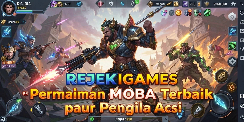 Tampilan gameplay seru di arena REJEKIGAMES.
