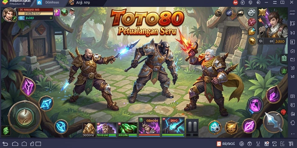 Tangkapan layar menunjukkan aksi seru dalam pertempuran ARPG.