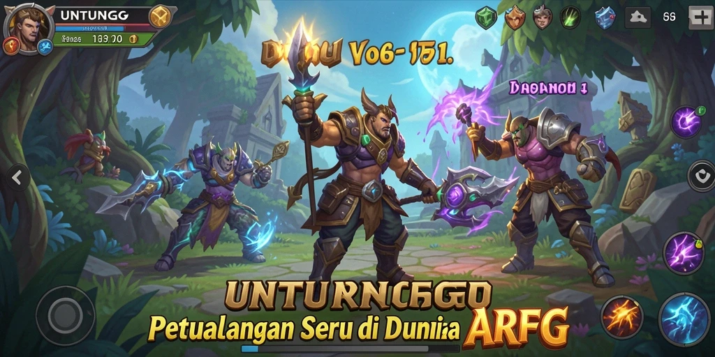 Tampilan menarik dalam game UNTUNGGO yang penuh aksi.