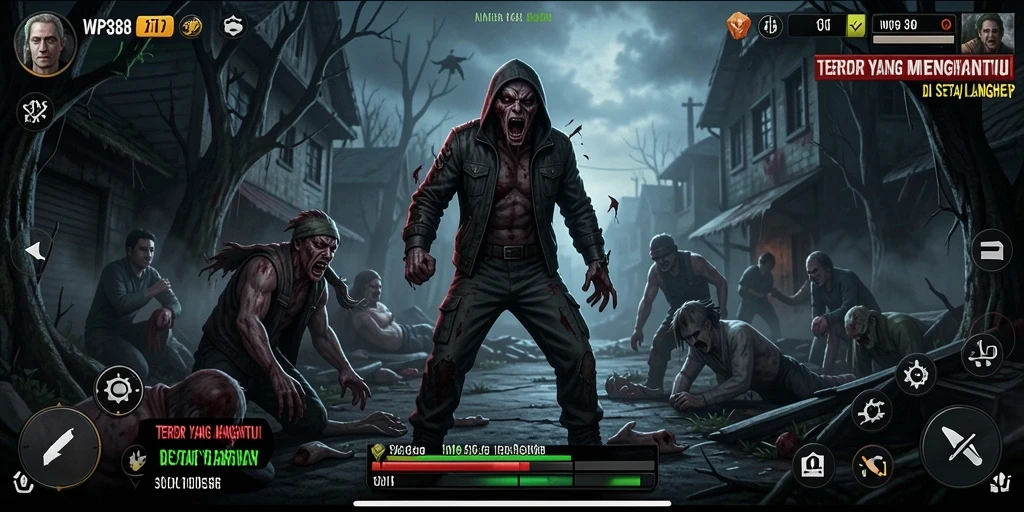 Tampilan gameplay WP888 yang menegangkan dan menyeramkan.