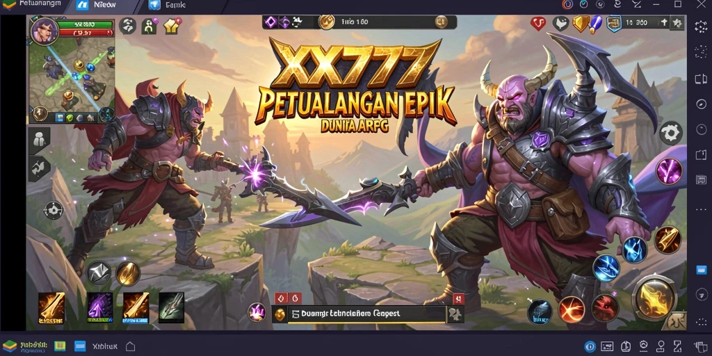 Screenshot XXX777 menampilkan pertarungan seru dan grafik mengesankan dalam dunia ARPG.